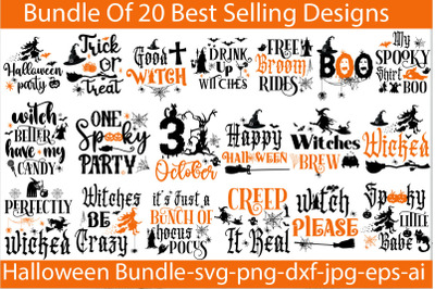 Halloween SVG Bundle&2C;20 Design&2C;Big Sale Design&2C;SVGs&2C;quotes-and-sayings