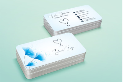 Floral Business Card Design Template&nbsp;