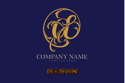 Crafting elegance luxury classic At Sign monogram logo