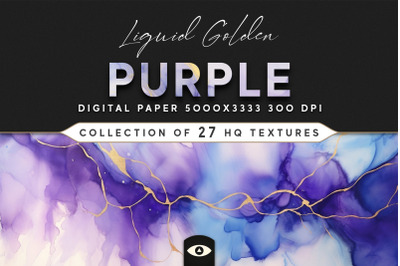 Liquid Golden Purple Texture Pack