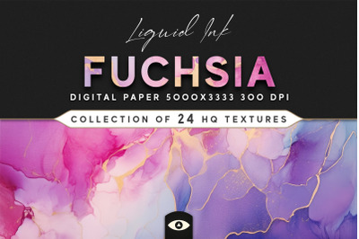 Liquid Ink Fuchsia Texture Pack