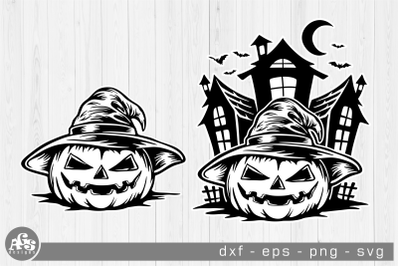 Evil Pumpkin Halloween - Svg Cutting Design