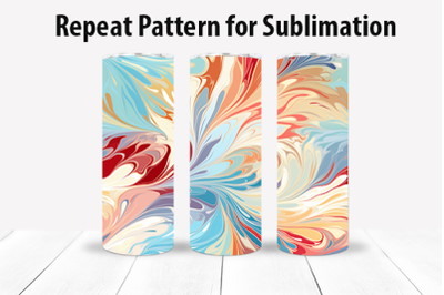 Marble Pattern - Sublimation Wrap - 20oz Tumbler