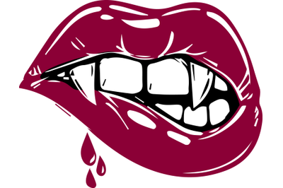 Vampire Mouth SVG