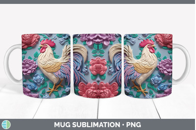 3D Patriotic Flag Mug Wrap | Sublimation Coffee Cup Design