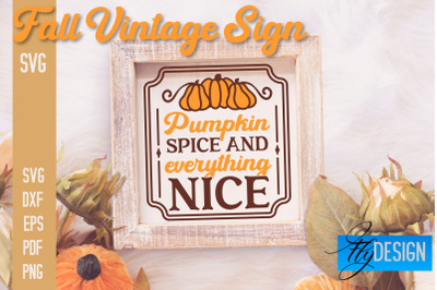 Fall Vintage Sign SVG Design | Funny Quotes SVG