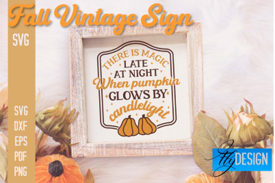 Fall Vintage Sign SVG Design | Funny Quotes SVG