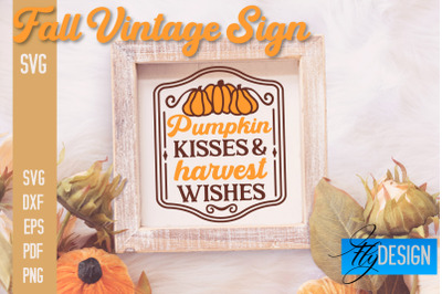 Fall Vintage Sign SVG Design | Funny Quotes SVG