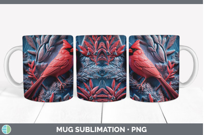 3D Owl Bird Mug Wrap | Sublimation Coffee Cup Design