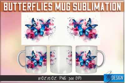 Butterflies 11 Oz | 15 Oz Mug Sublimation