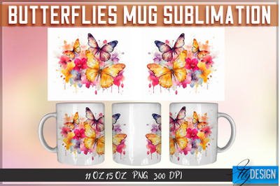 Butterflies 11 Oz | 15 Oz Mug Sublimation