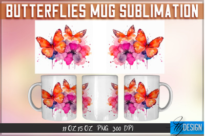 Butterflies 11 Oz | 15 Oz Mug Sublimation