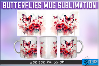 Butterflies 11 Oz | 15 Oz Mug Sublimation