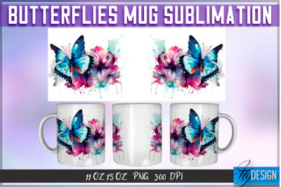 Butterflies 11 Oz | 15 Oz Mug Sublimation