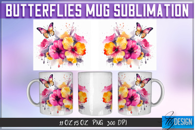 Butterflies 11 Oz | 15 Oz Mug Sublimation