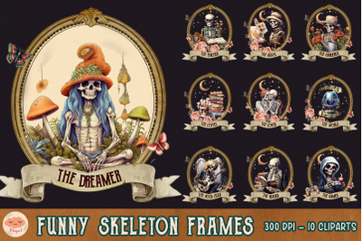 Funny Skeleton Frames Bundle
