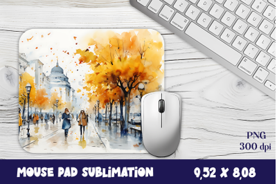 Mouse pad, autumn landscape