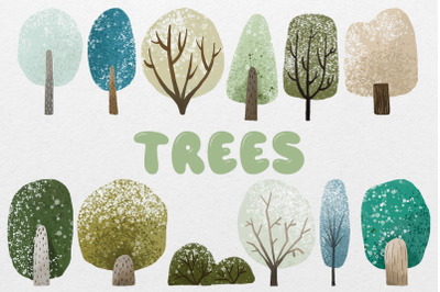 Tree. Trees isolated illustration