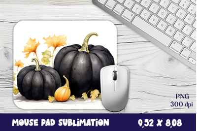 Halloween black Pumpkin Mouse Pad Design