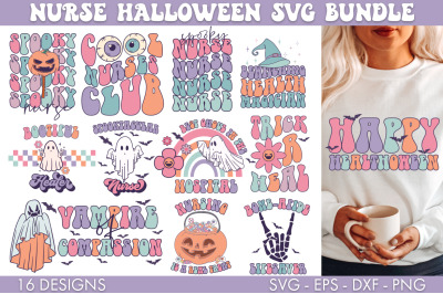 Nurse Halloween SVG Bundle PNG Sublimation