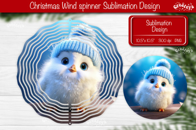 Penguin wind spinner Christmas Wind spinner Sublimation