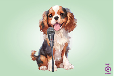 Singer Spaniel Dog Clipart