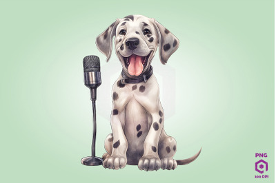 Singer Great Dane Dog Clipart