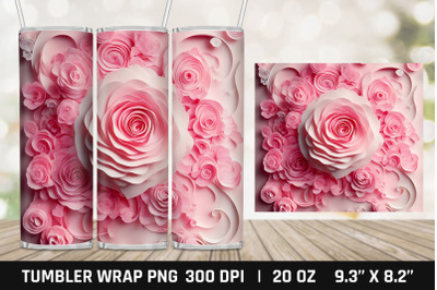 Daisy Flower Tumbler Wrap PNG | Skinny Tumbler Sublimation PNG