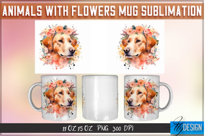 Animals with Flowers 11 Oz | 15 Oz Mug Sublimation