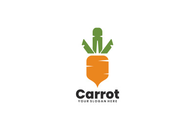 carrot vector template logo design