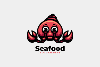 crab seafood vector template logo design