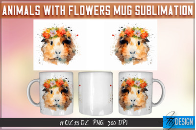 Animals with Flowers 11 Oz | 15 Oz Mug Sublimation