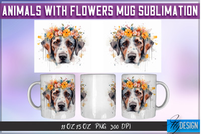 Animals with Flowers 11 Oz | 15 Oz Mug Sublimation