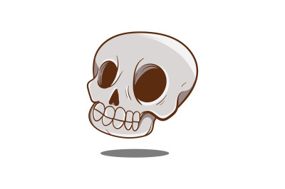 human skull vector template logo design