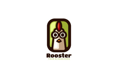 roaster head vector template logo design