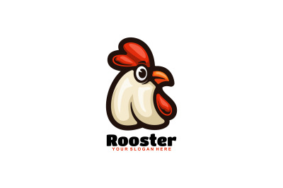 roaster head vector template logo design