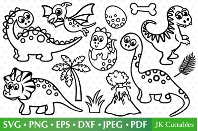 Dinosaur SVG DXF PNG EPS, Dinosaur cut files