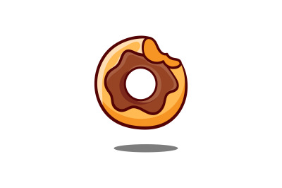 tasty donut vector template logo design