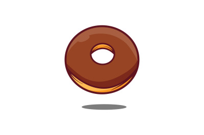 tasty donut vector template logo design