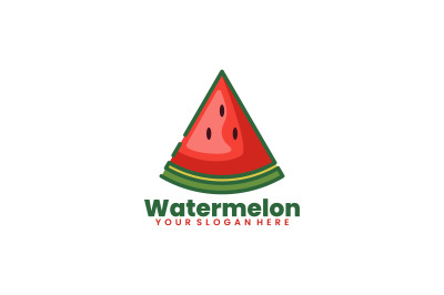 watermelon vector template logo design