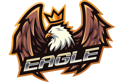 Eagle king esport mascot logo design