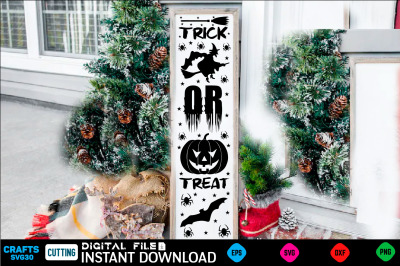 Trick or Treat porch sign design