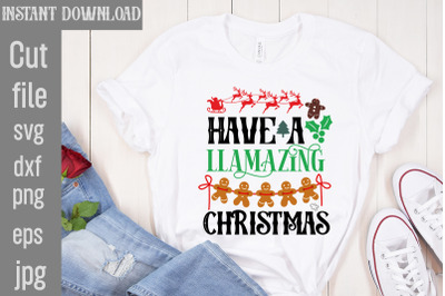 Have A Llamazing Christmas SVG cut file,Vintage Christmas Bundle, Vint