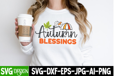 Autumn Blessing SVG cut File, Autumn Blessing Sublimation PNG