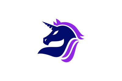 unicorn vector template logo design