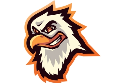 Eagle head sport mascot logo design