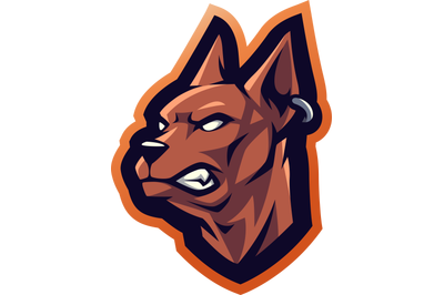 Dogs head esport Mascot Logo