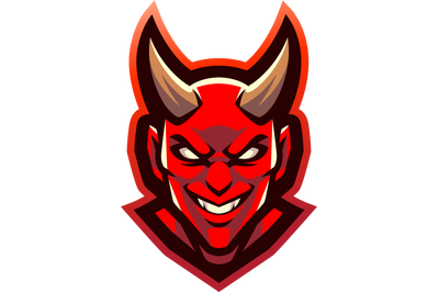 Devil head esport mascot logo design