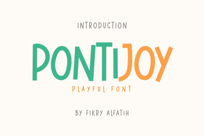 Pontijoy - Playful Font