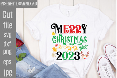 Merry Christmas 2023 SVg cut file,Mega Retro Christmas Svg Bundle, Ret